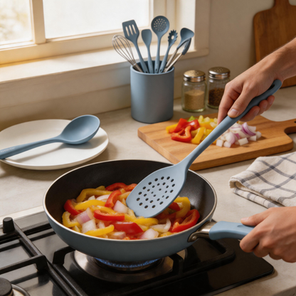 Vayvnt 10-Piece Silicone Cooking Utensils Set