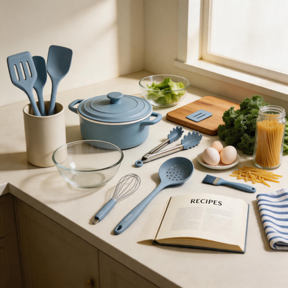 Vayvnt 10-Piece Silicone Cooking Utensils Set